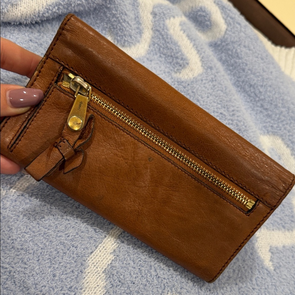 Chloe Brown Leather Wallet - Picture 8 of 10